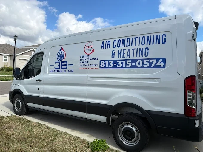 3B Heating & Air service van in Wesley Chapel, FL